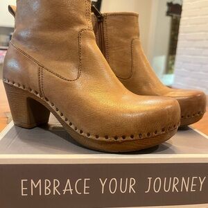 Dansko Brown Leather Mules